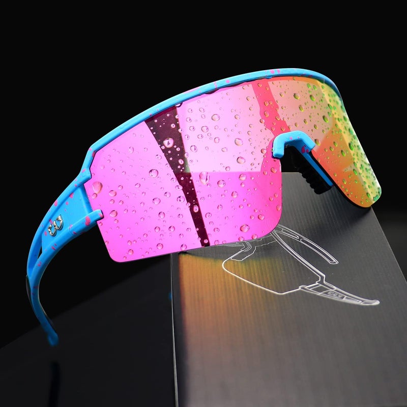 AVV Store Polarized cycling glasses sports sunglasses,UV400 Protection Fishing Driving running baseball sunglasses for men women - Image 5